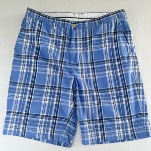 Vintage Ralph Lauren Polo Golf Blue/White Plaid Cotton Men’s Shorts Size 36